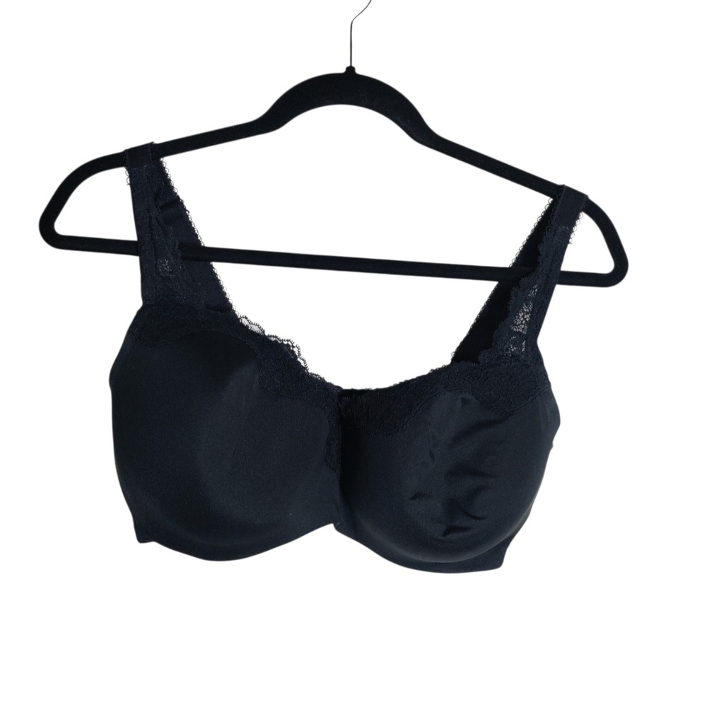 Le Mystere Rouge Dream Tisha Lace Bra 965 Black 36F Full Coverage Underwire